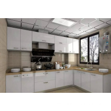 Export to Australia market white high glossy 2 pack lacquer kitchen cabinet